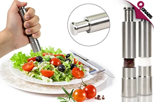 From QR35, Add Some Flavor with a Stainless Steel Hand Spice Grinder! (Up to QR118 Value)